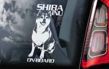 Shiba Inu 1 Hondensticker voor op de auto  Per Stuk