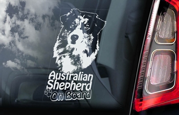 Australian Shepherd Dog 3 Hondensticker voor op de auto  Per Stuk