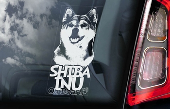 Shiba Inu 2 Hondensticker voor op de auto  Per Stuk