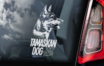 Tamaskan Dog 1 Hondensticker voor op de auto  Per Stuk