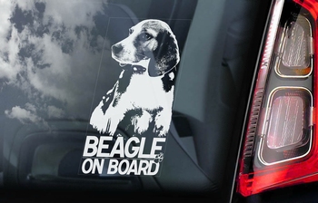 Beagle 1 Hondensticker voor op de auto  Per Stuk