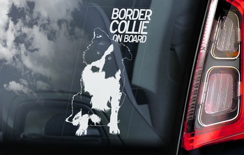 Border Collie 1 Hondensticker voor op de auto  Per Stuk