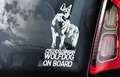 Tsjechoslowaakse Wolfhond 1  Hondensticker voor op de auto  Per Stuk