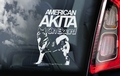 Amerikaanse Akita Inu 3  Hondensticker voor op de auto Per Stuk