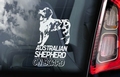 Australian Shepherd Dog 1 Hondensticker voor op de auto Per Stuk