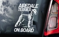 Airedale Terrier Hondensticker voor op de auto Per Stuk