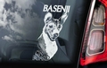 Basenji 1 Hondensticker voor op de auto Per Stuk