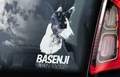 Basenji 2 Hondensticker voor op de auto Per Stuk