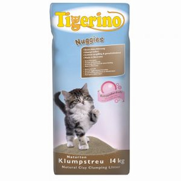 Tigerino Nuggies kattenbakvulling Babypoedergeur 14 kg